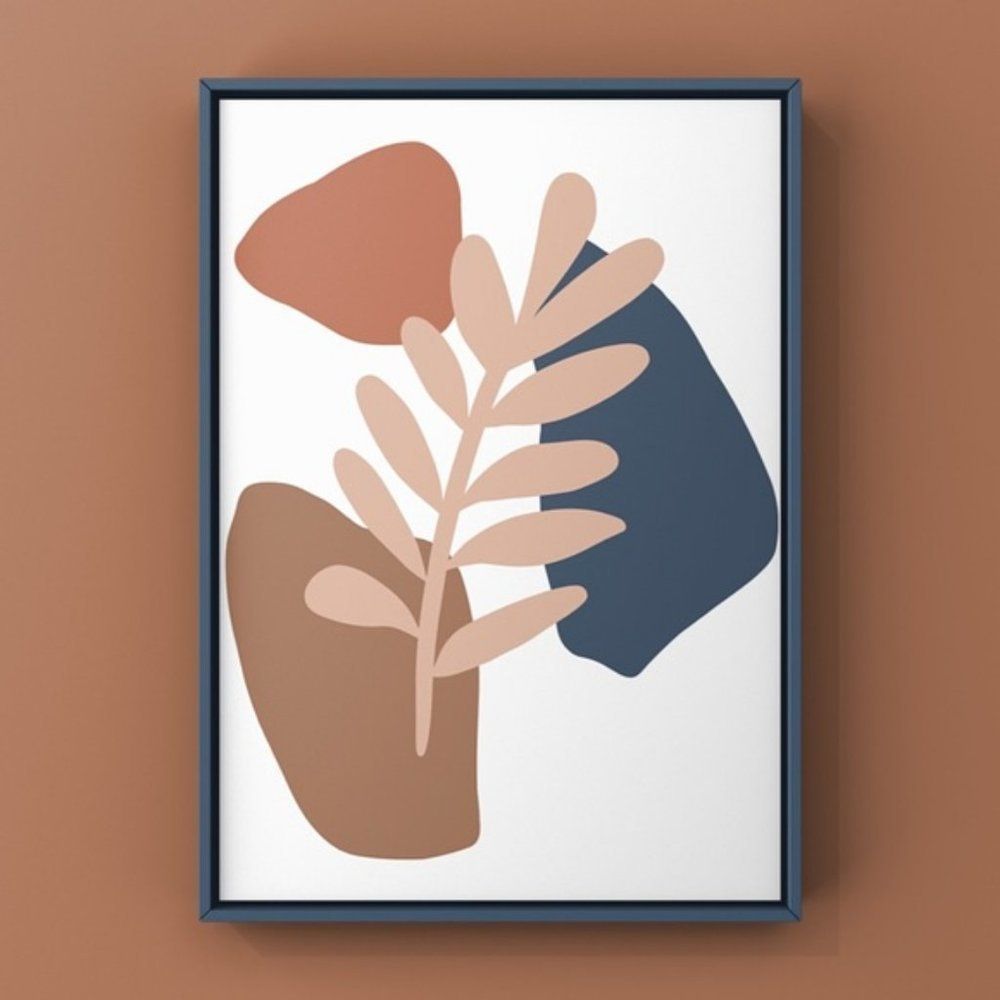 Modern minimalist boho abstract wall art print